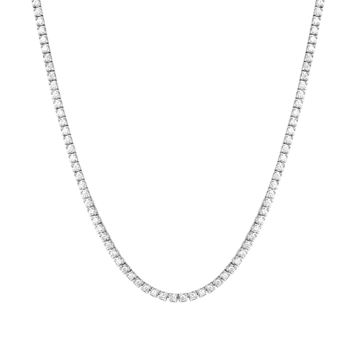 White sapphire tennis chain hotsell