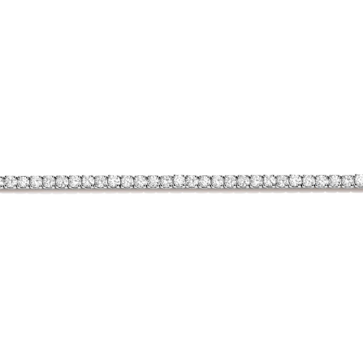 Dazzling Diamond Tennis Necklace 14k 18k White Gold 15.5in 16in 5ct (Large)