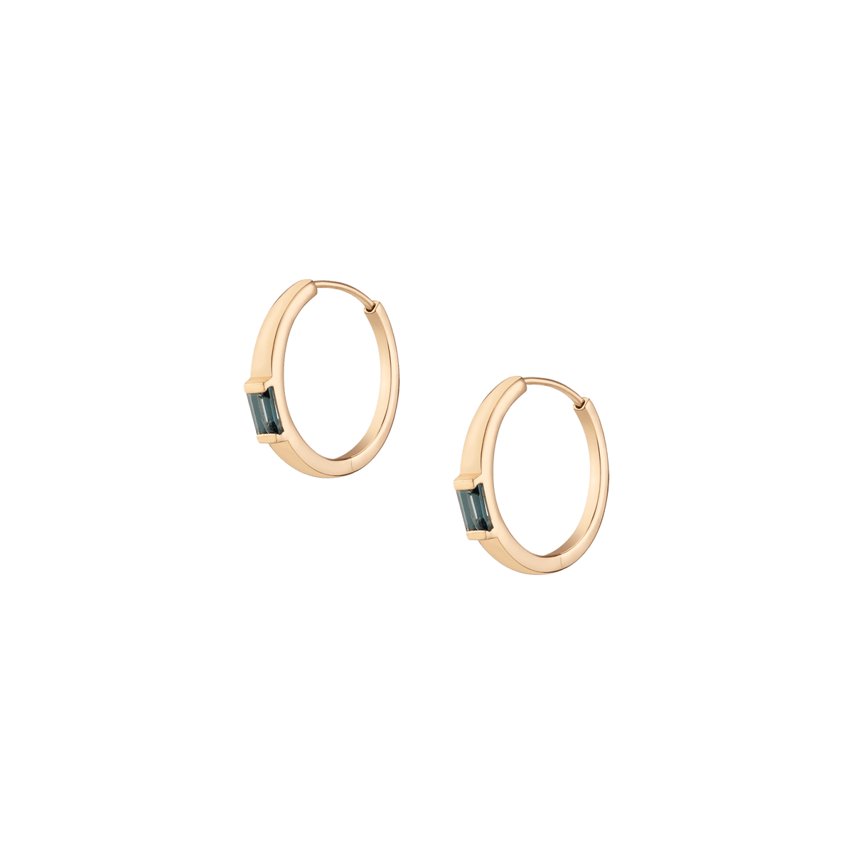 Aurate New York Hoop Earrings, 18K White Gold
