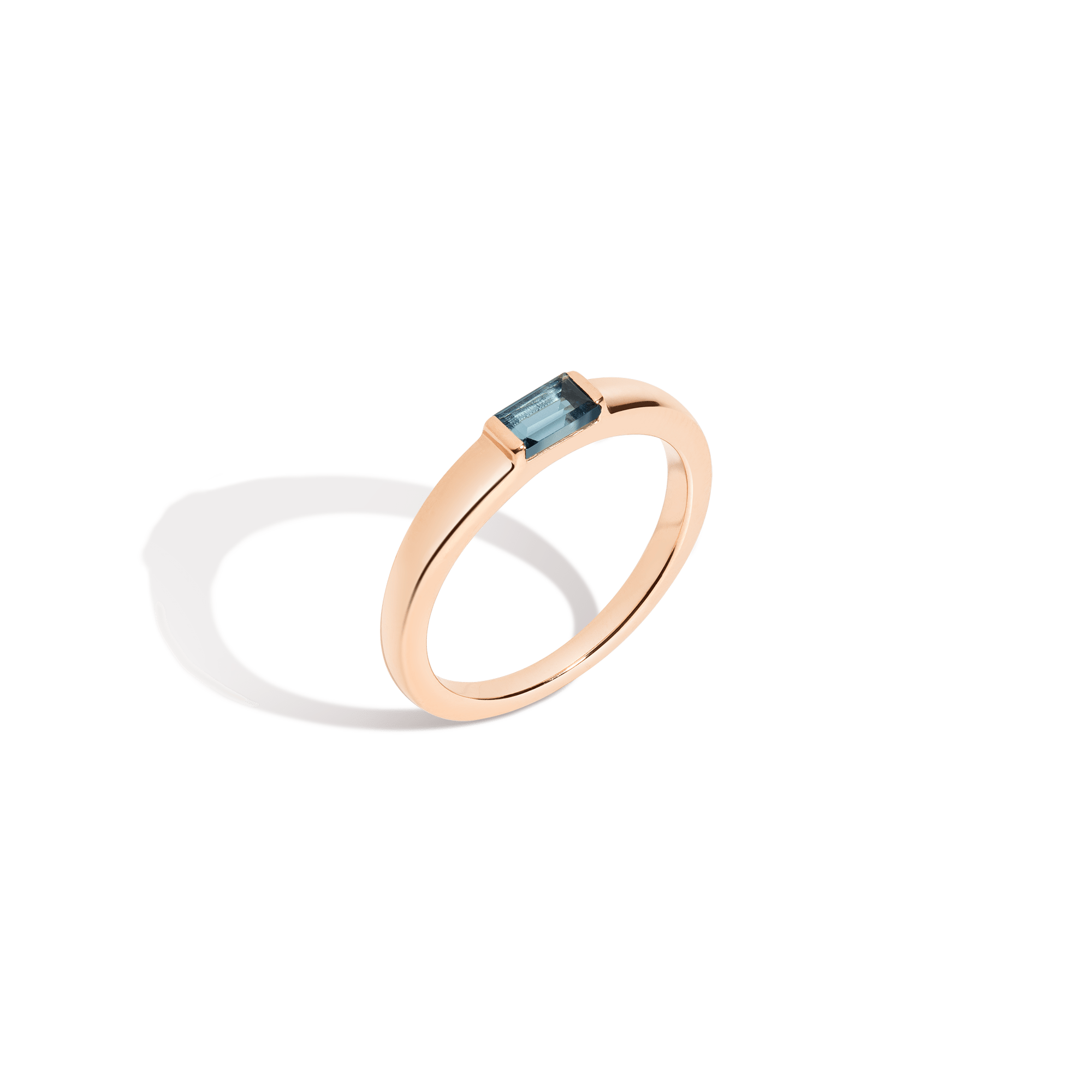 AURATE X MICHELLE Tranquility Blue Topaz Ring