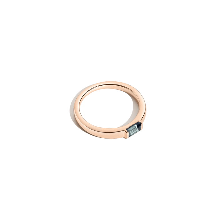 AURATE X MICHELLE: Tranquility Blue Topaz Ring Vermeil 14k 18k Rose Gold First