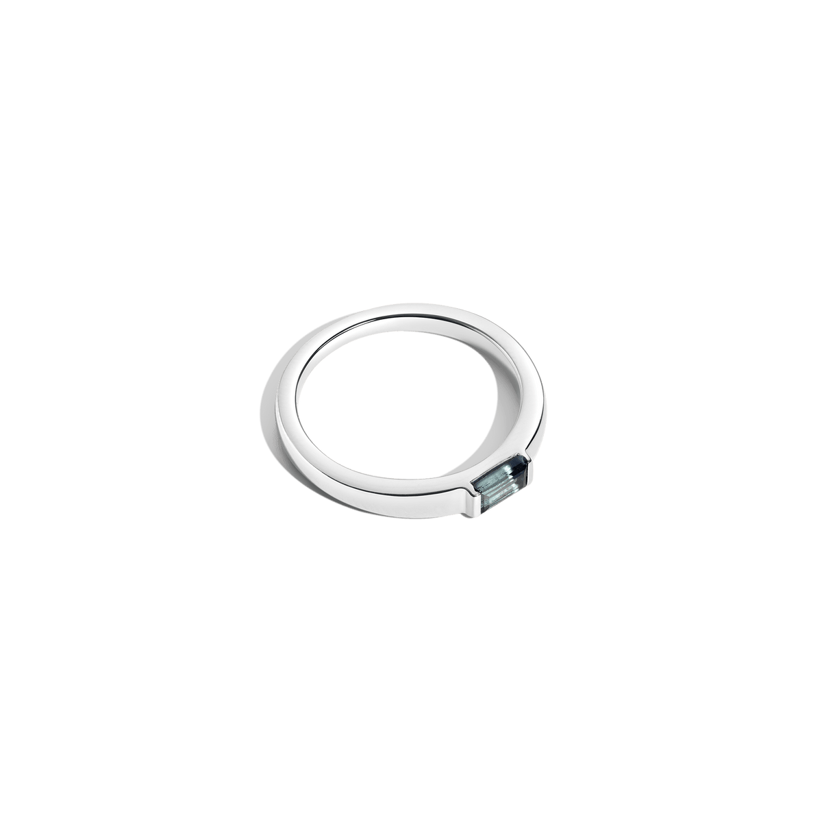 AURATE X MICHELLE: Tranquility Blue Topaz Ring Vermeil 14k 18k White Gold First