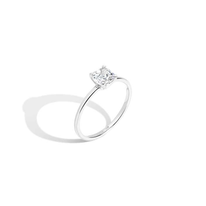 Cushion Cut Solitaire Diamond Ring 14K 18K Platinum White Gold Lab-grown Natural First