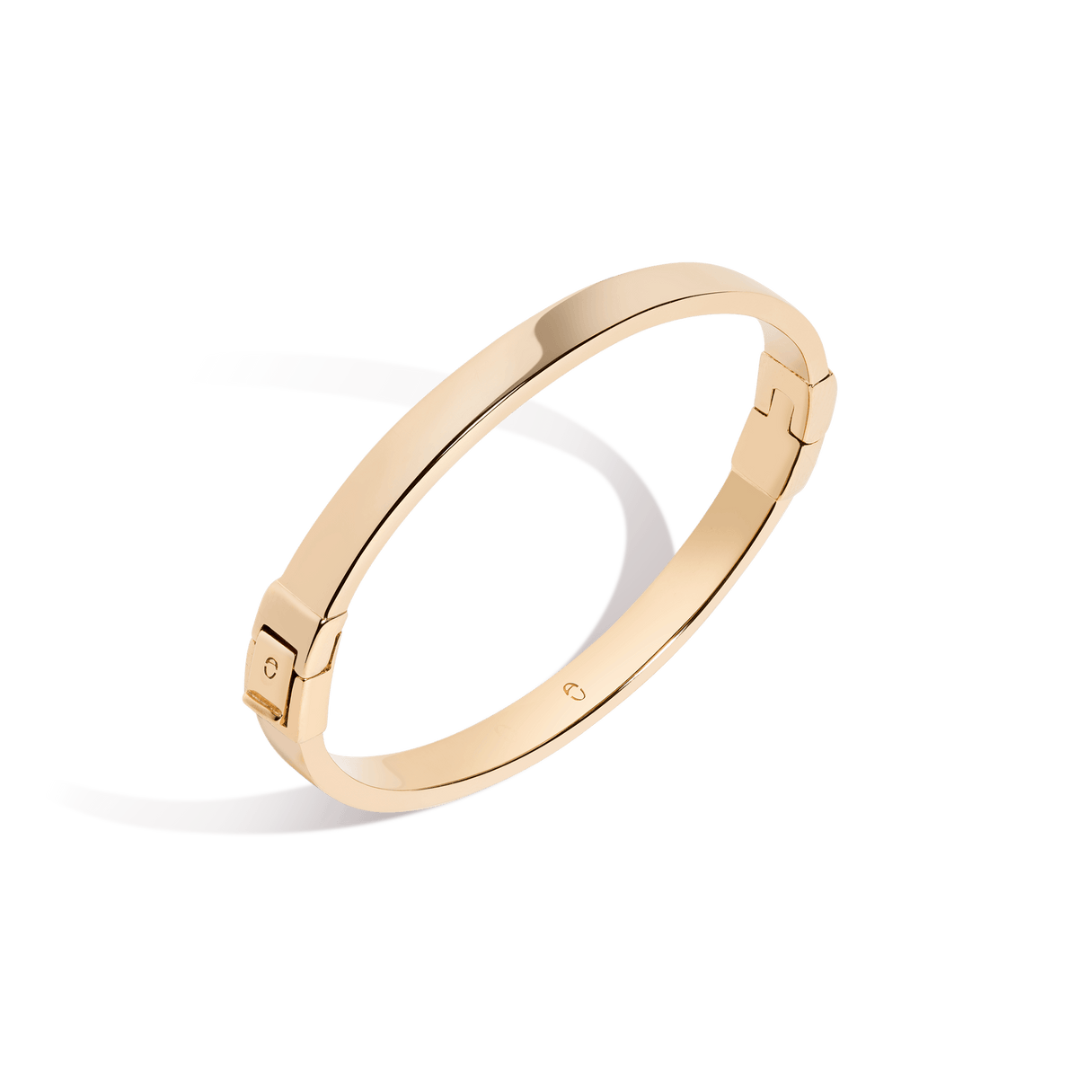 Aurate New York Classic Gold Hinged Bracelet