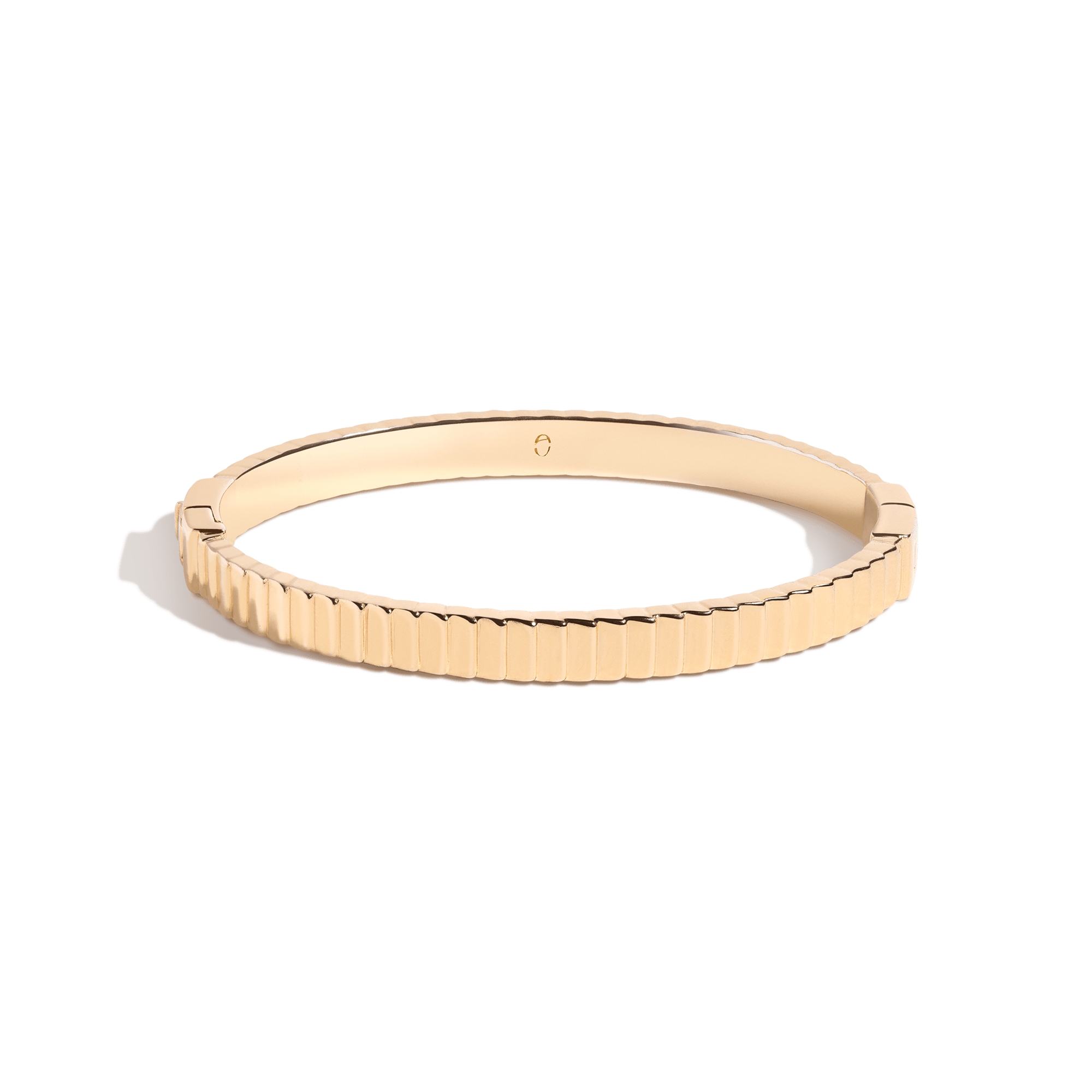 Bold Infinity Gold Hinged Bracelet