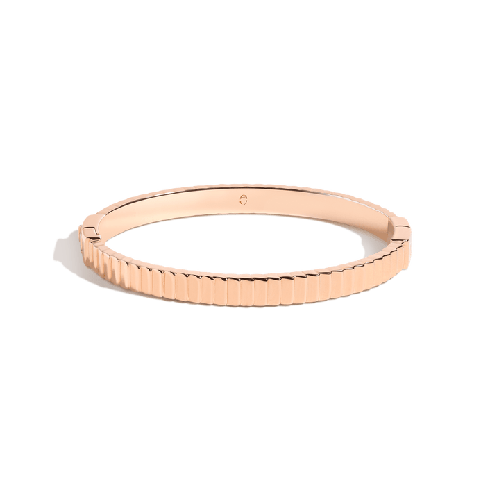 Bold Infinity Gold Hinged Bracelet Vermeil 14K 18K Rose Gold S/M M/L