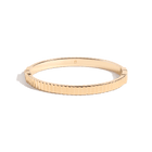 Bold Infinity Gold Hinged Bracelet
