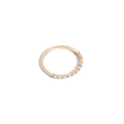 Half-Studded Prong Diamond Gold Band