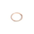 Half-Studded Prong Diamond Gold Band