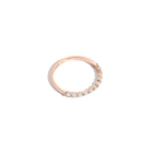 Half-Studded Prong Diamond Gold Band