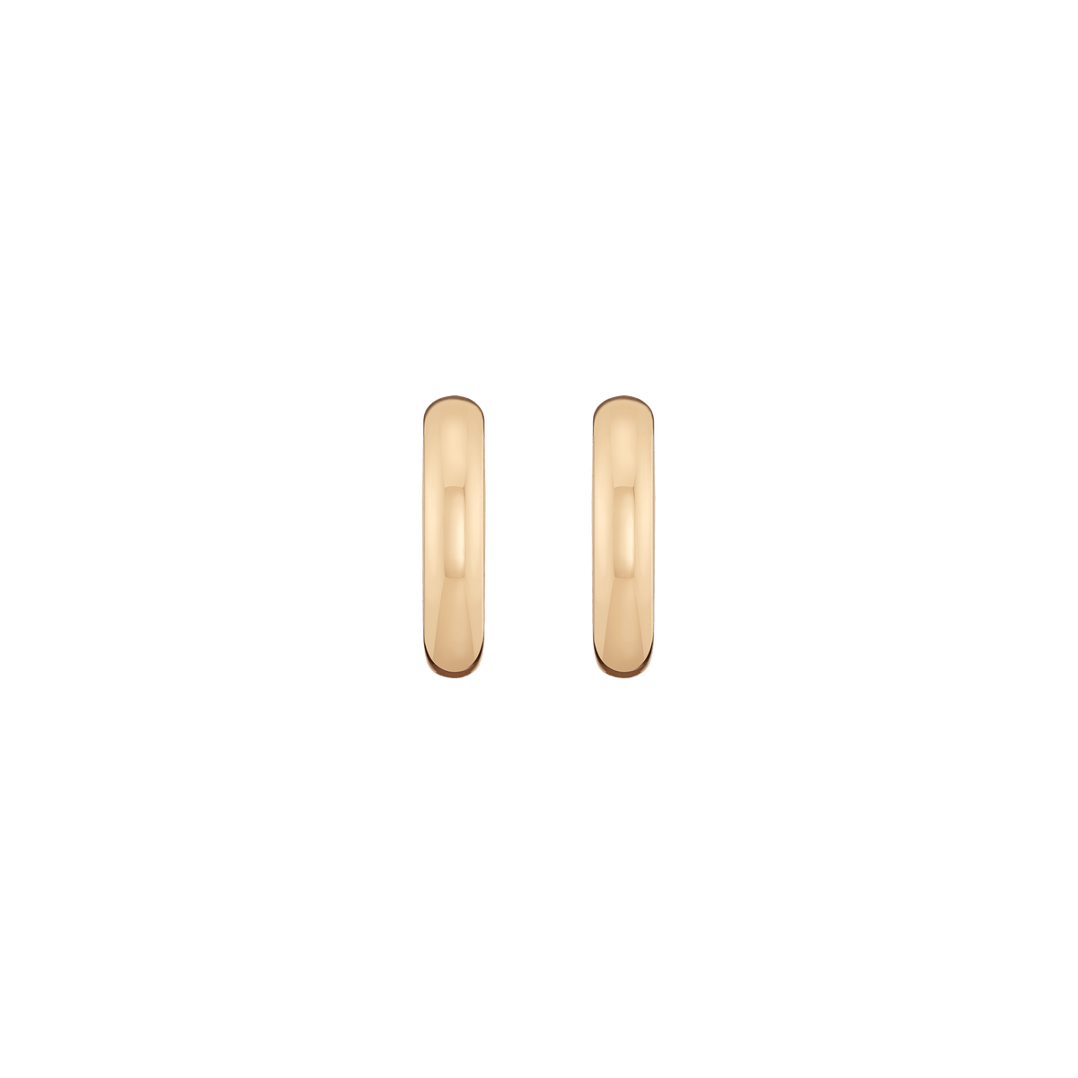 Medium Gold Chunky Hinged Hoop Earrings Vermeil 14K 18K Yellow Gold Single Pair