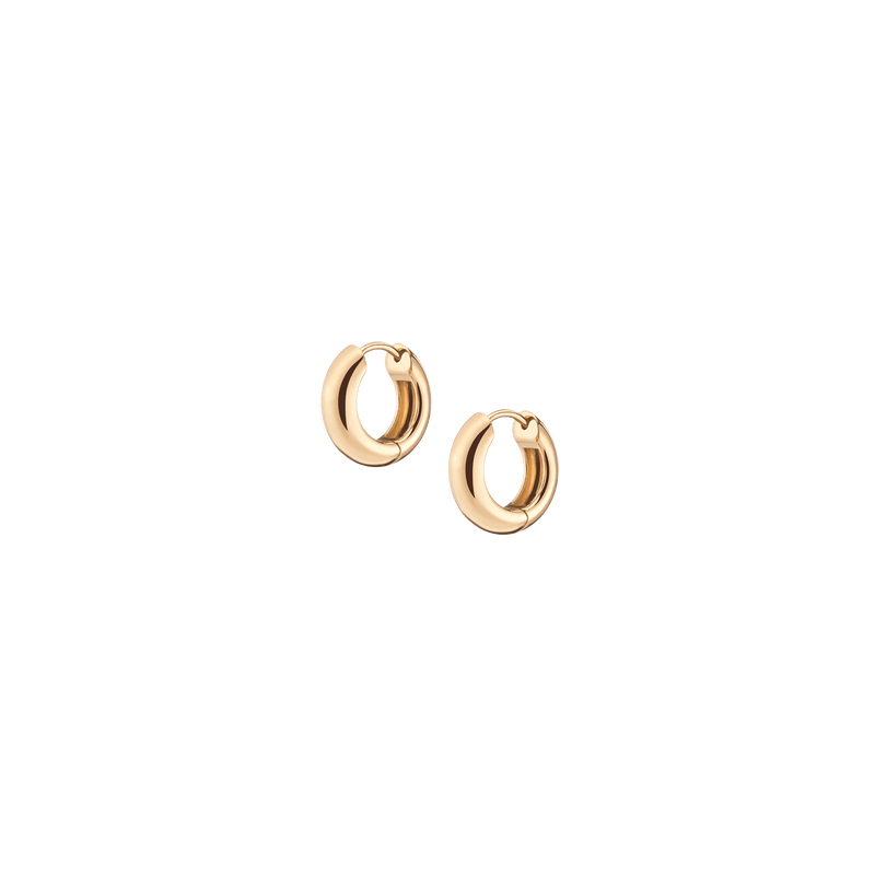 Minimalist Small Chunky Hinged Hoop Earrings