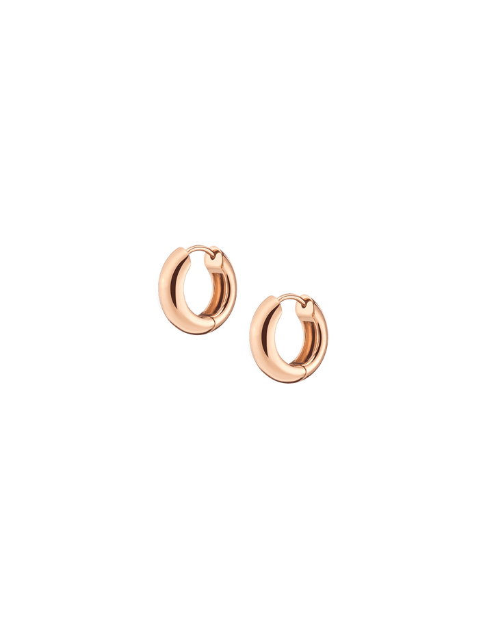 Small Gold Chunky Hinged Hoop Earrings Vermeil 14K 18K Rose Gold Single Pair First