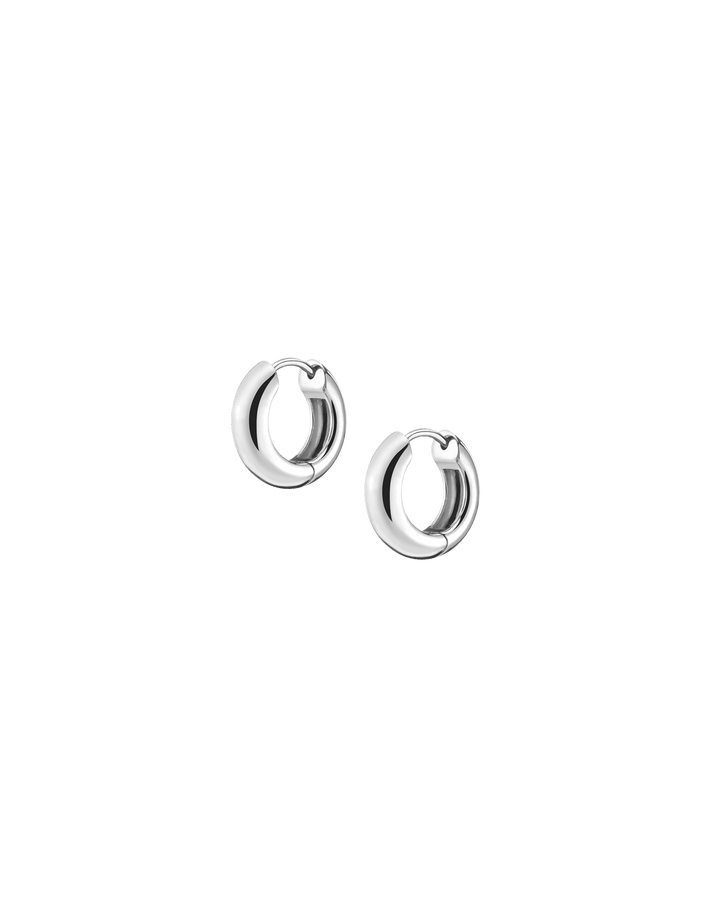 Small Gold Chunky Hinged Hoop Earrings Vermeil 14K 18K White Gold Single Pair First