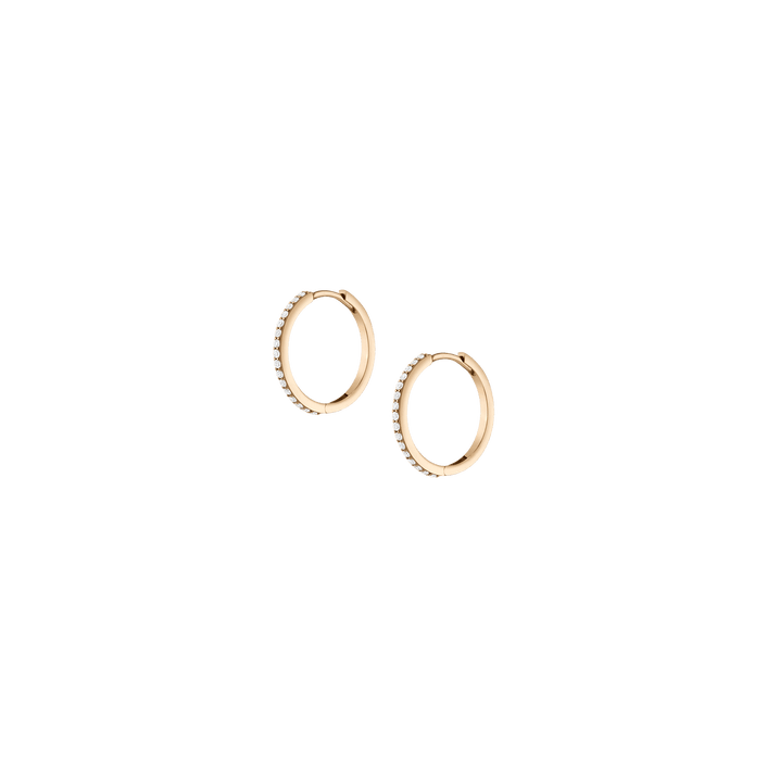 14K 18K Yellow Gold Single Pair 15mm