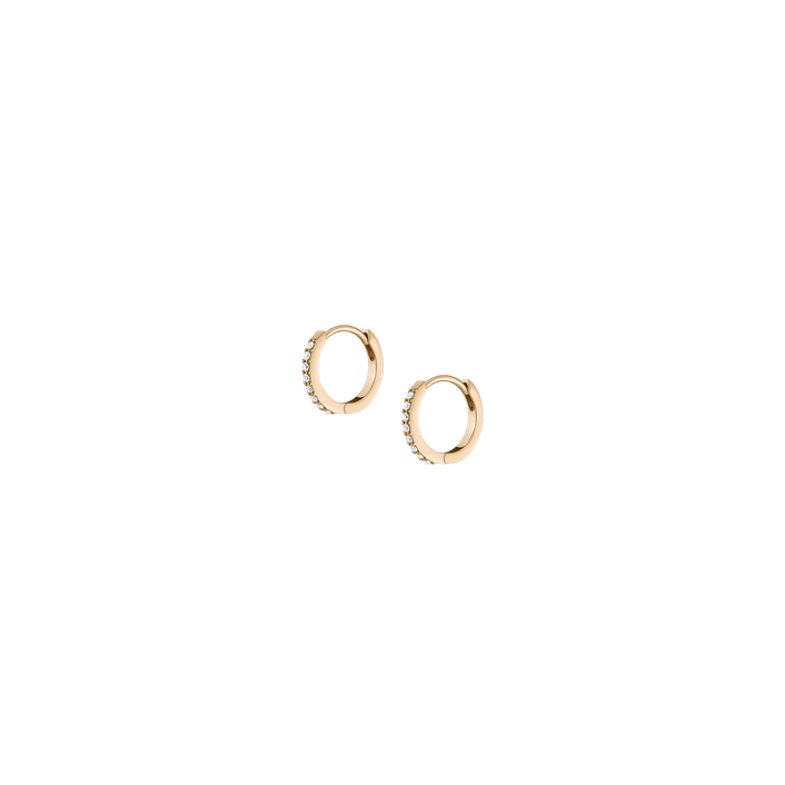 Arya Gold Hoop Earrings - R Narayan Jewellers | R Narayan Jewellers