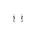 Crossover Huggie Earrings