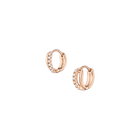 Diamond Crossover Huggie Earrings