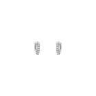 Diamond Crossover Huggie Earrings