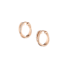 Diamond Crossover Huggie Earrings