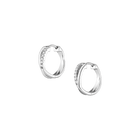 Diamond Crossover Huggie Earrings