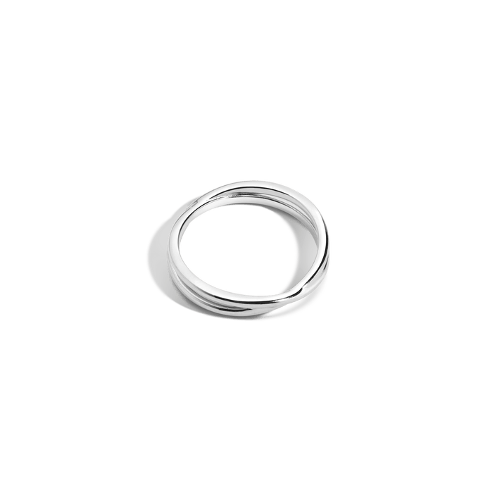 Crossover Ring Vermeil 14k 18k White Gold