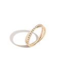 Diamond Crossover Ring