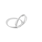 Diamond Crossover Ring