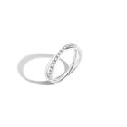 Diamond Crossover Ring