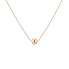 Gold Ball Pendant Necklace Vermeil Yellow Gold 6 mm First