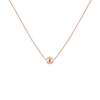 Gold Ball Pendant Necklace Vermeil Rose Gold 5 mm First