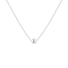 Gold Ball Pendant Necklace Vermeil White Gold 5 mm First