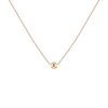 Gold Ball Pendant Necklace Vermeil Yellow Gold 4 mm First