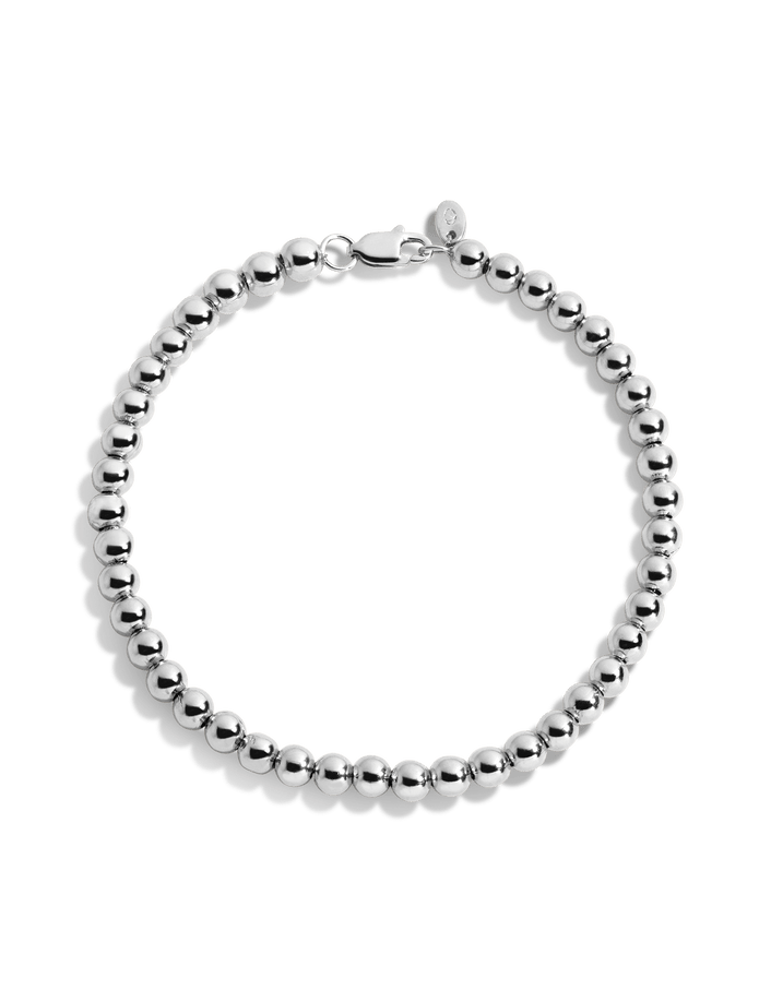 Gold Ball Bracelet Vermeil White Gold 6.5in 7in 7.5in 4 mm First