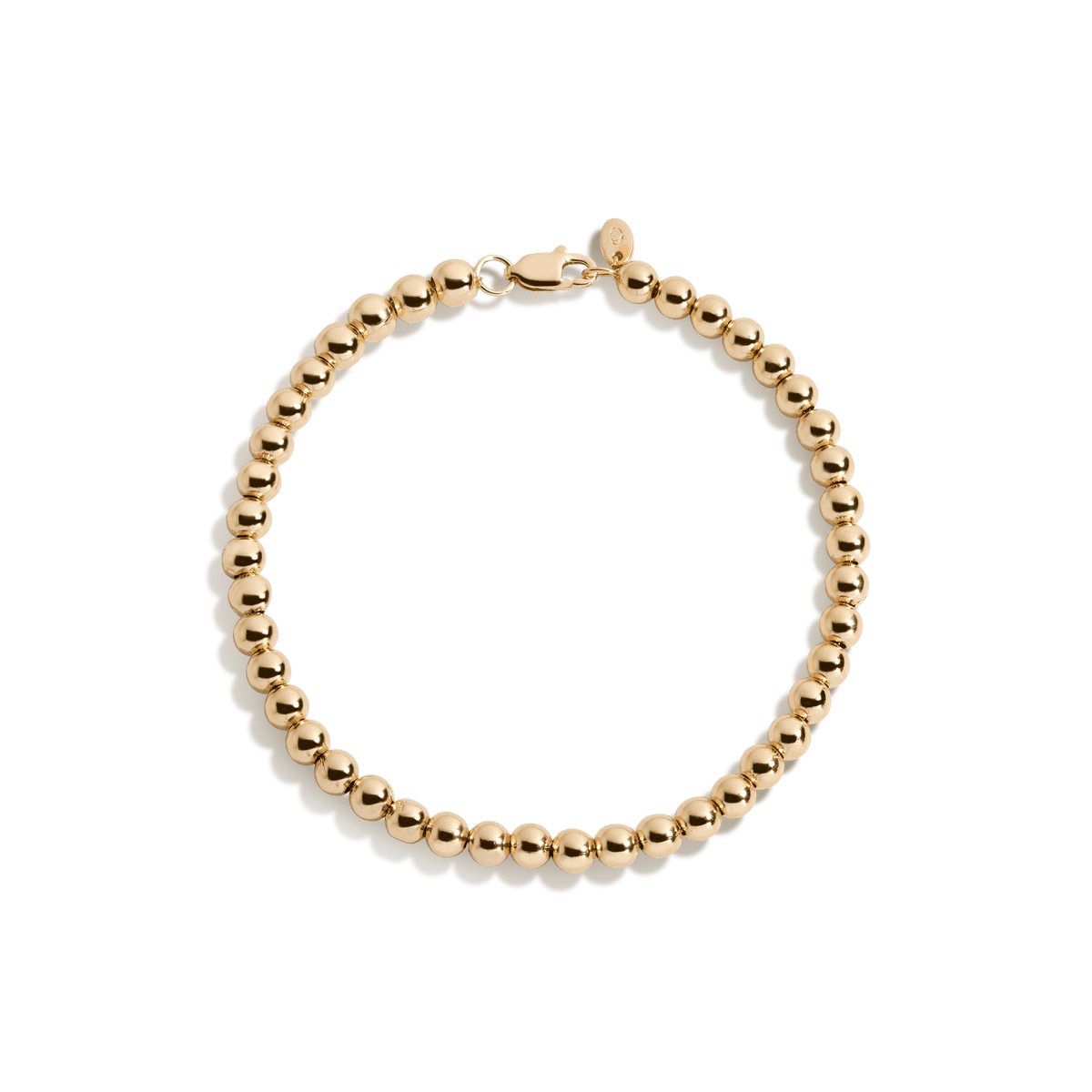 Aurate New York Gold Ball Bracelet 6mm, Vermeil Yellow Gold, Size 7.5in