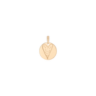 Story in Gold Engraved Pendant