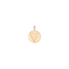 Story in Gold Engraved Pendant