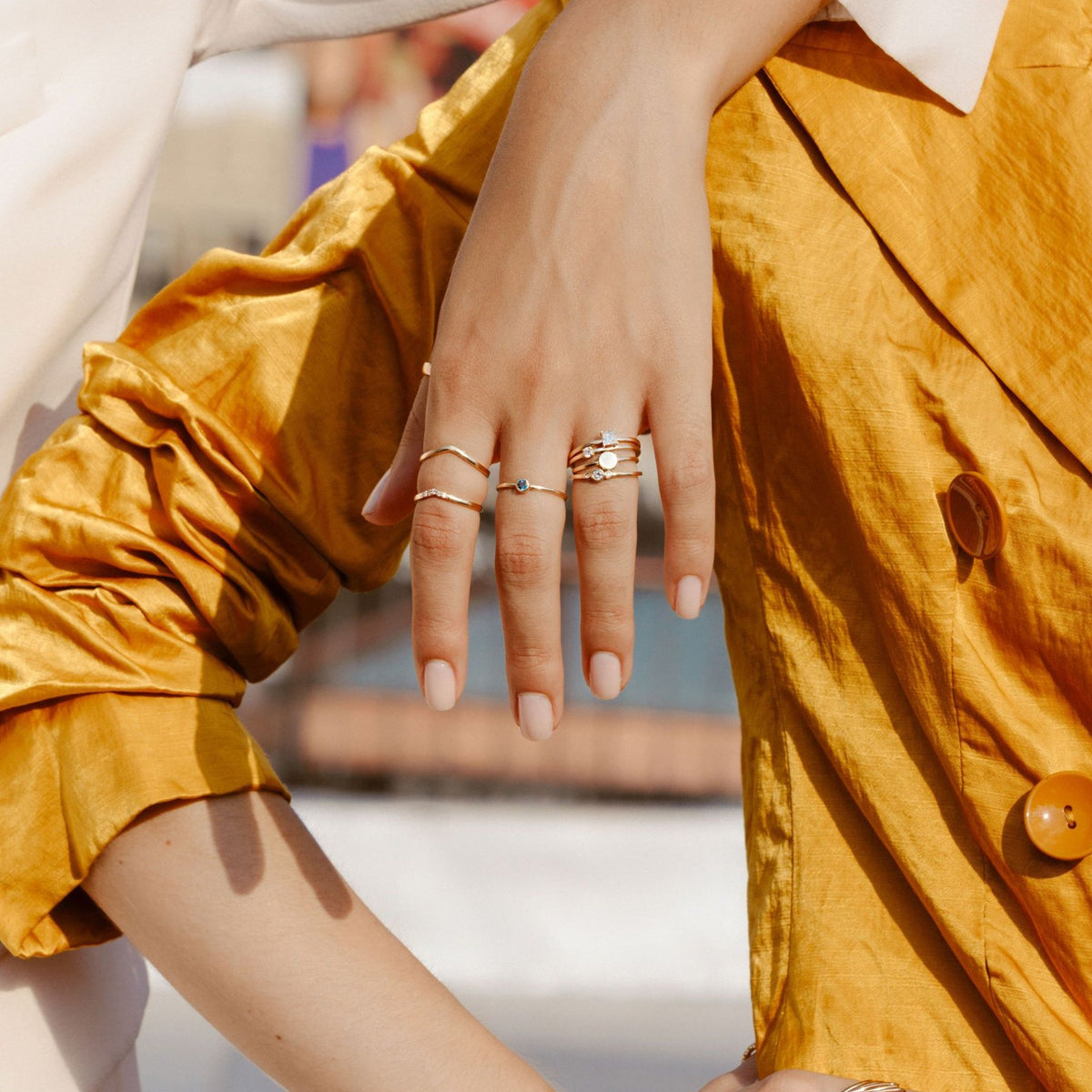 Diamond Brooklyn Bridge Ring