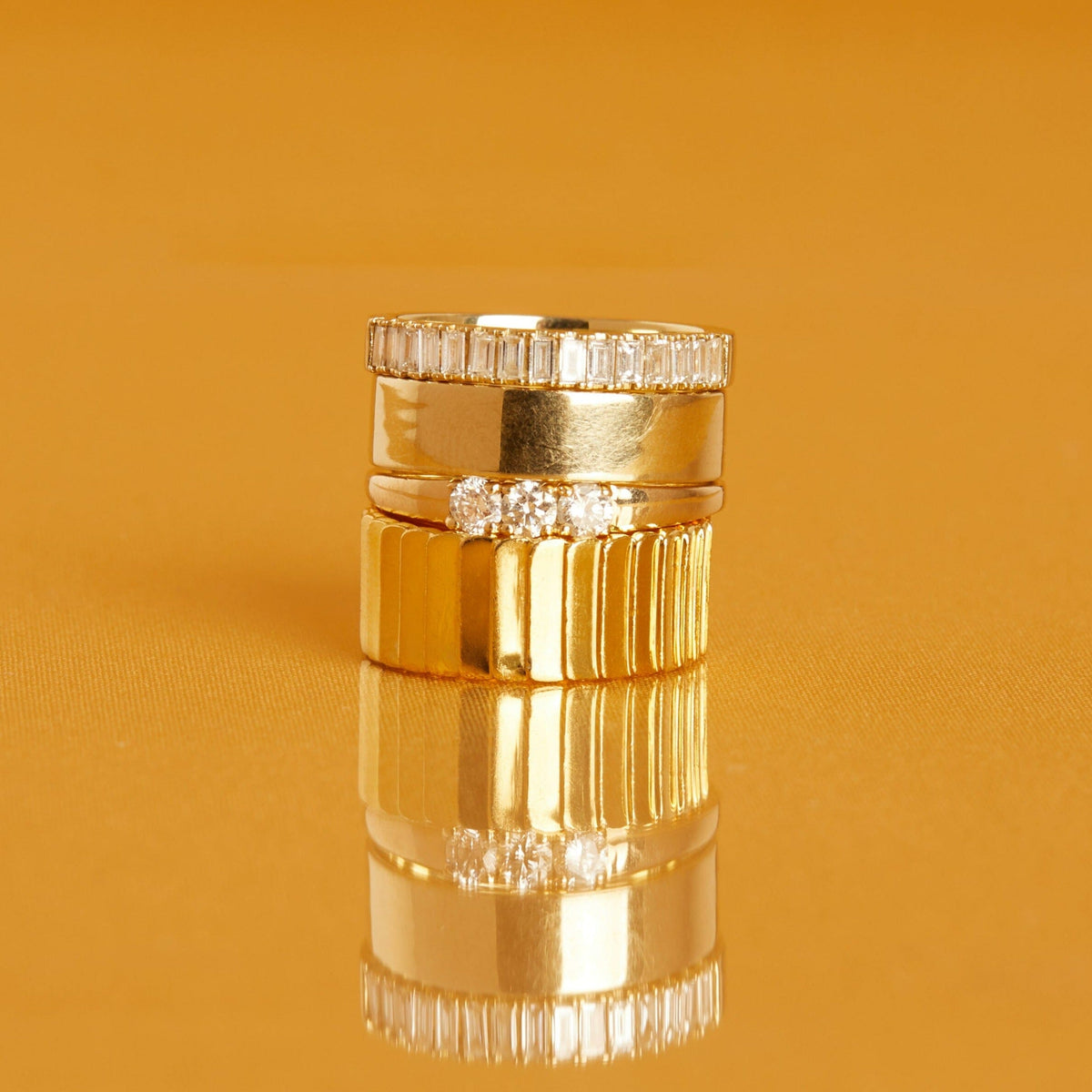 Bold Diamond Baguette Ring