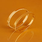 Bold Infinity Gold Hinged Bracelet