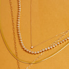 Diamond Bezel Tennis Necklace