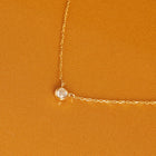 Medium Diamond Bezel Necklace