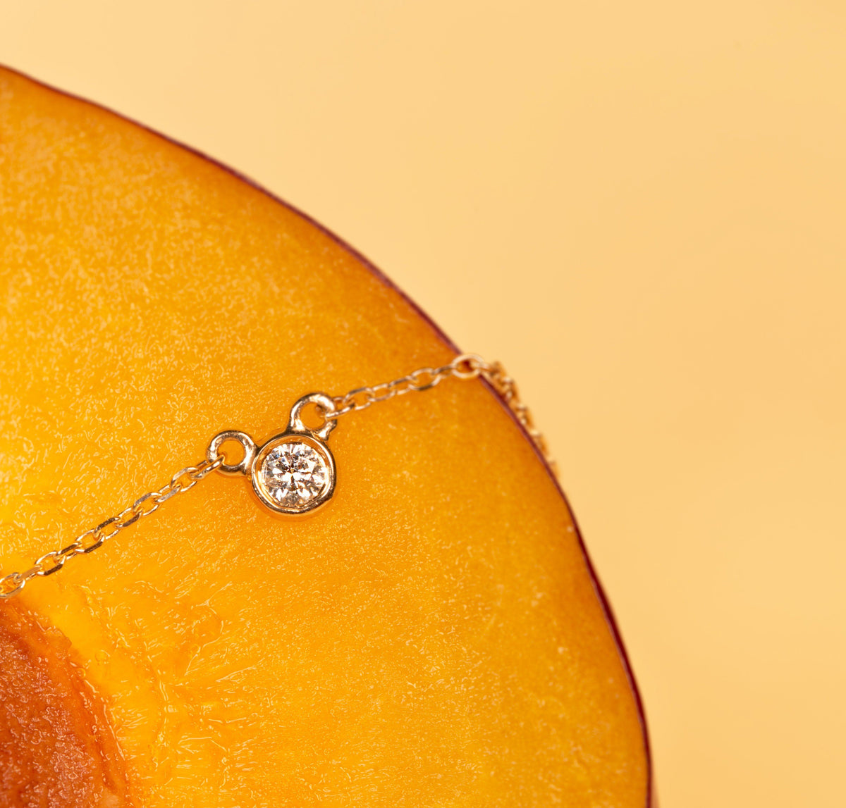 Mini Diamond Bezel Necklace