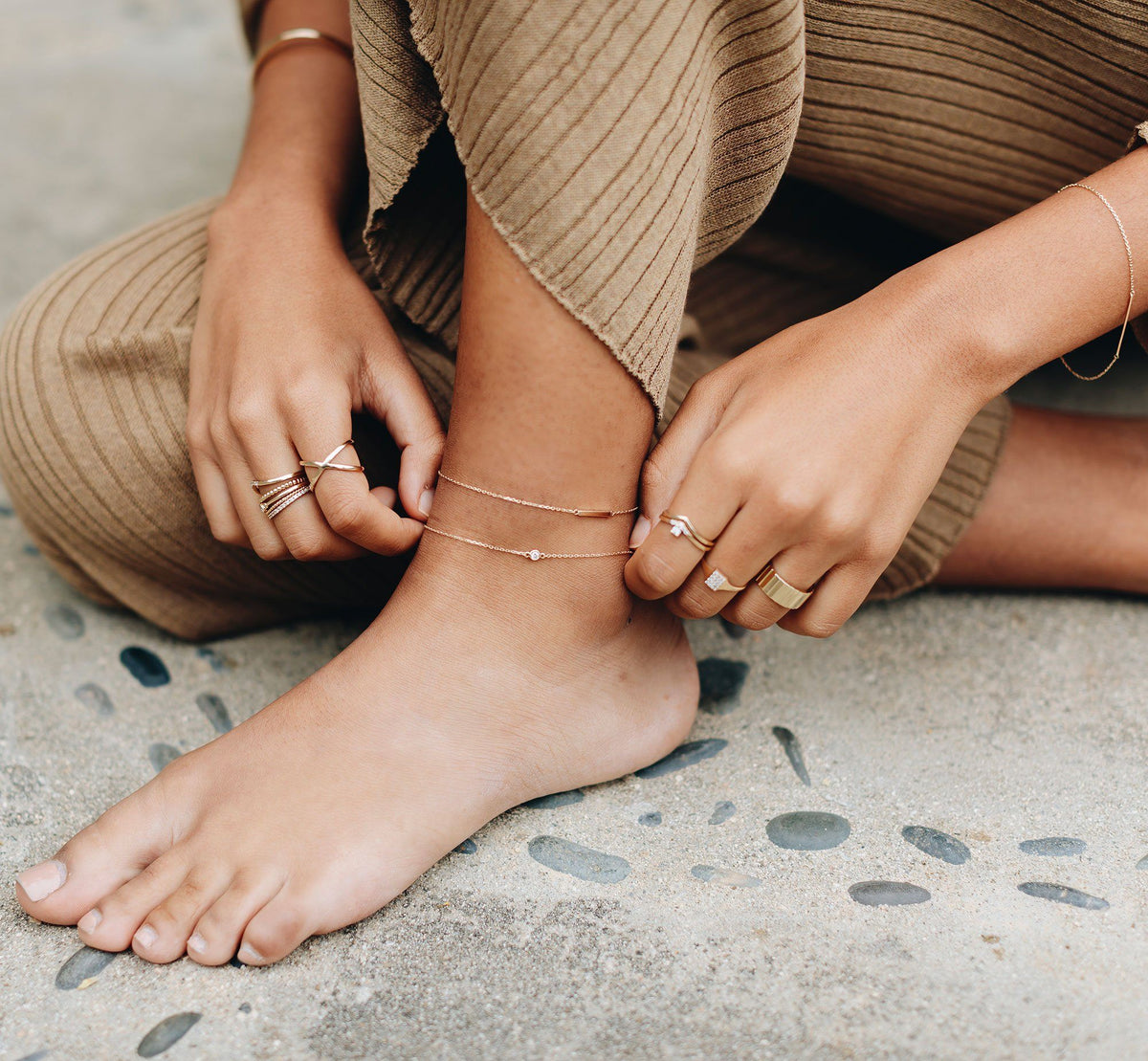Birthstone Anklet