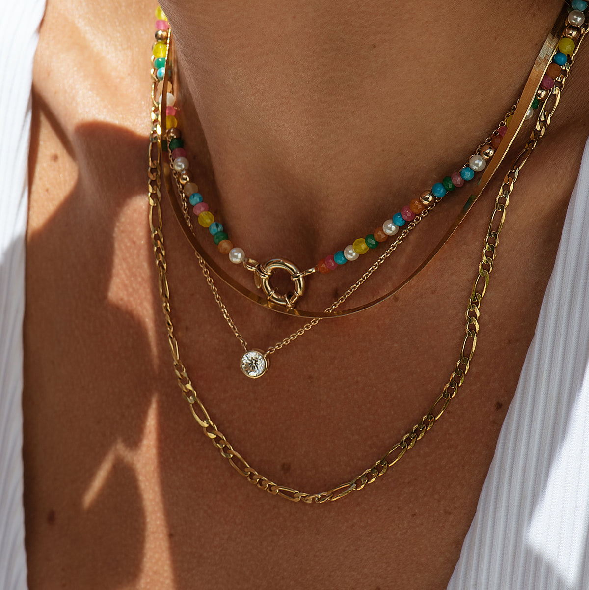 Extra Large Lab Grown Diamond Bezel Necklace