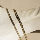 Large Gold Curb Chain Necklace
