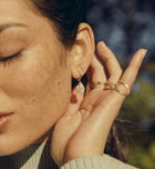 Mini Diamond Bar Earring