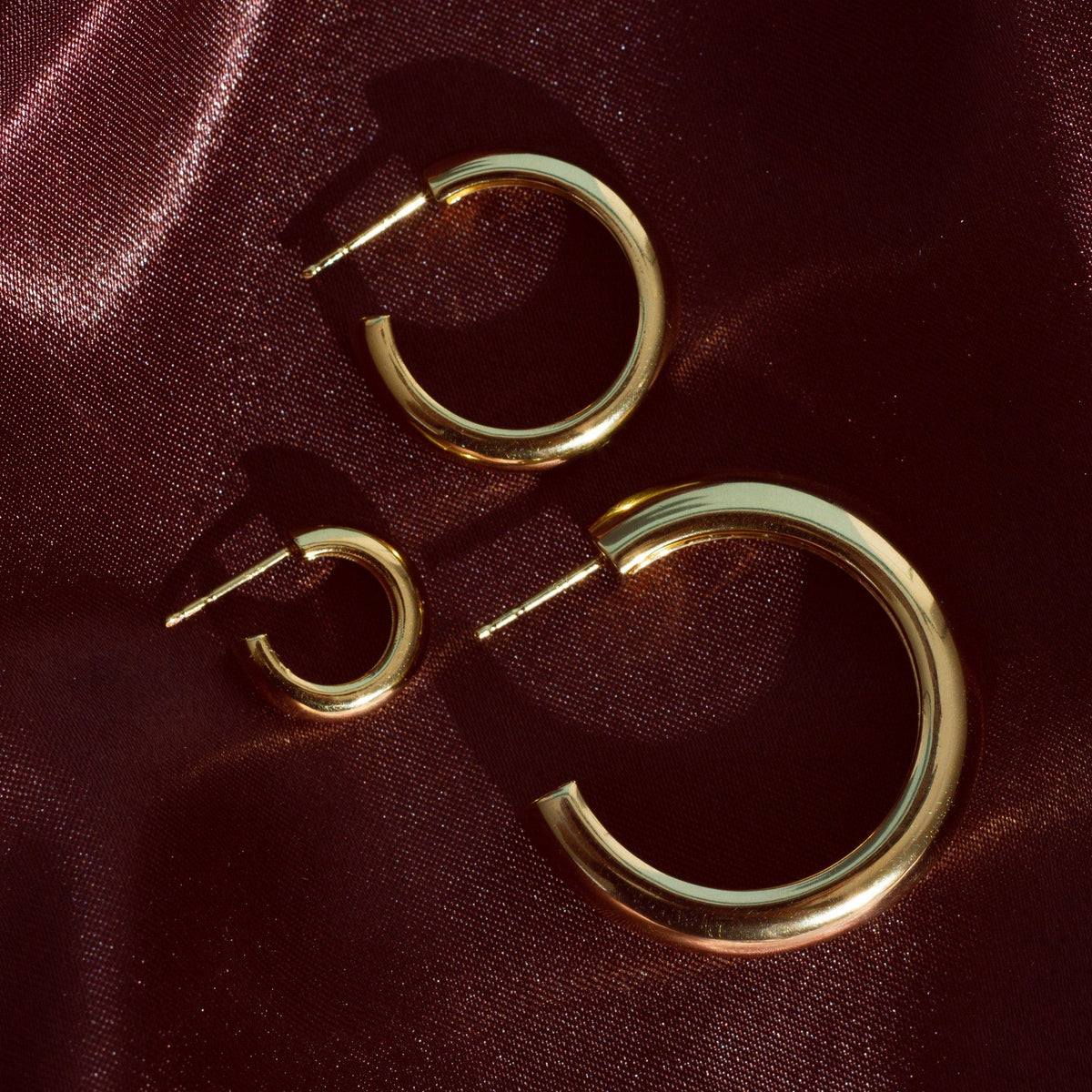 Aurate New York Twist Hoop Earrings, Vermeil Yellow Gold