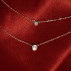 Medium Diamond Bezel Necklace