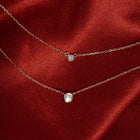 Mini Diamond Bezel Necklace